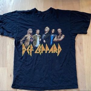 Vintage black Def Leppard Tour T Shirt